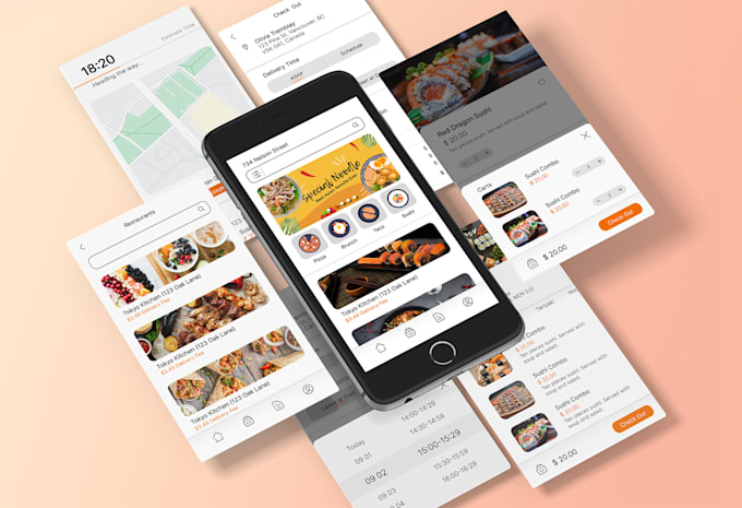 Gig Preview - Build food delivery app, restaurant app like zomato, ubereat