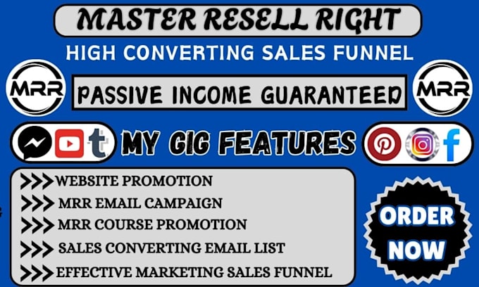 Gig Preview - Setup email marketing campaign to boost master resell rights, digital products