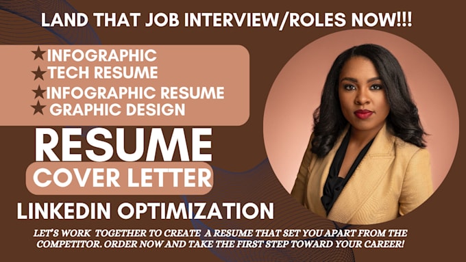 Gig Preview - Design professional infographic resume, tech, and linkedin resume on pdf