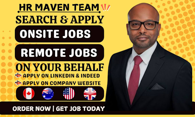 Gig Preview - Search, apply for remote jobs, online jobs, onsite jobs using reverse recruit