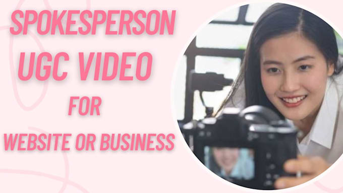 Gig Preview - Create ugc spokesperson video for your business with your script you provide