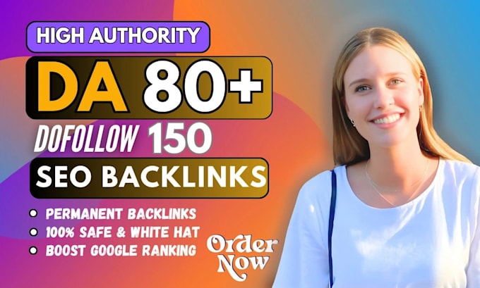 Gig Preview - Monthly off page SEO service using authority white hat dofollow backlinks