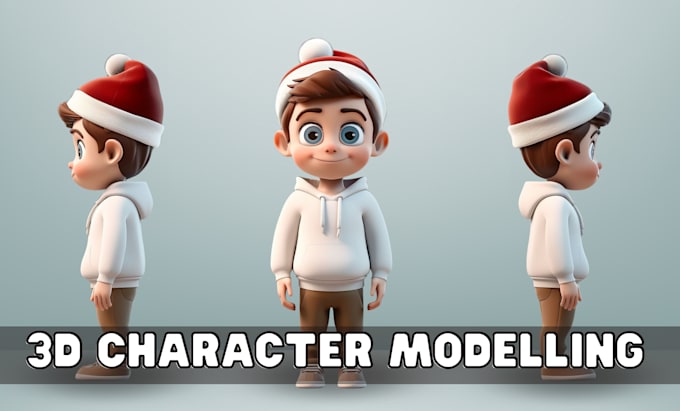 Gig Preview - Create 3d design cute character, modelling, printing blender in cartoon style