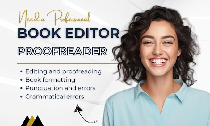 Gig Preview - Be your professional book editor, book editing and proofreading service