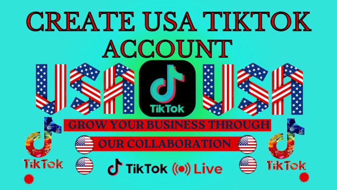 Gig Preview - Create USA tiktok account, tiktok US account in 24 hours