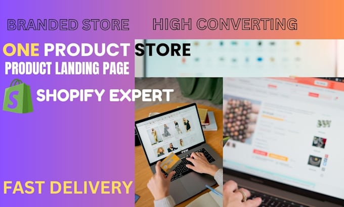 Gig Preview - Build shopify page creation and shopify dropshipping