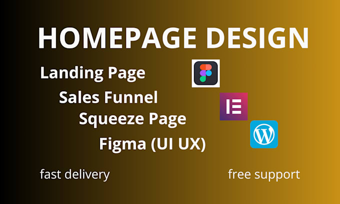 Gig Preview - Design wordpress landing page, squeeze, sales funnel, homepage design