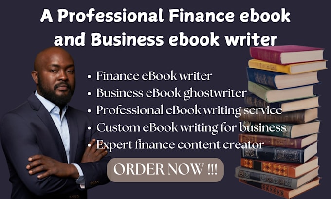 Gig Preview - Be your book writer on finance ebook, business ebook