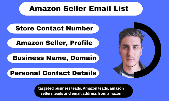 Gig Preview - Find amazon sellers stores email addresses, contact numbers lead generation