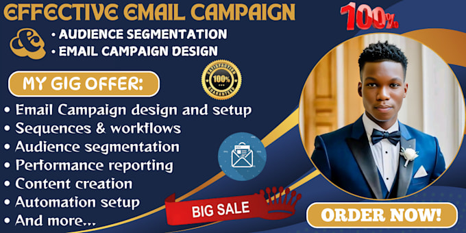 Gig Preview - Design and setup a core and effective email marketing campaign