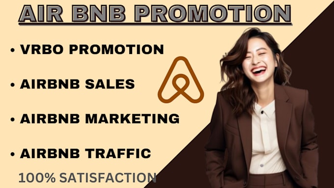 Gig Preview - Do viral airbnb promotion, vrbo, booking listing promotion, airbnb traffic