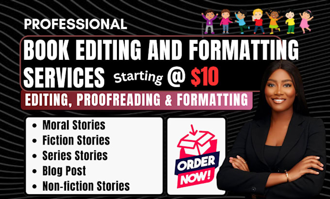 Gig Preview - Edit format proofread ebook formatting book formatting edit my book manuscript