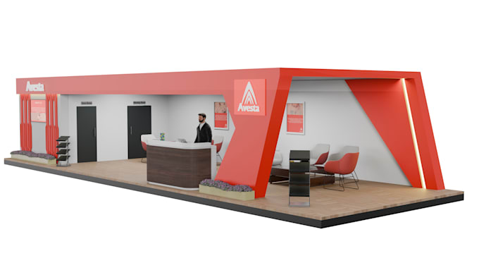 Bestseller - make 3d contemporary exhibition stalls, booth, stand for you