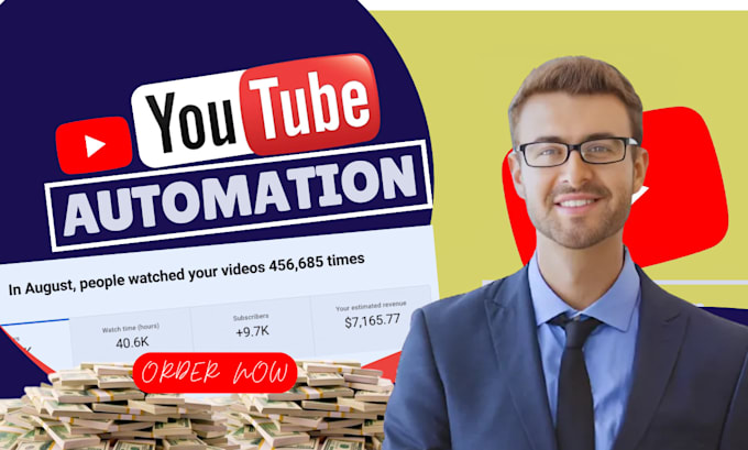 Gig Preview - Setup and manage youtube automation channel with ranking faceless cashcow videos