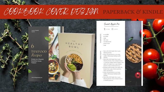 Gig Preview - Format design cookbook recipe food recipe book cookbook cover design canva ebook