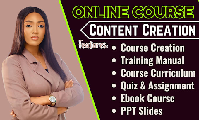 Gig Preview - Online course creation training manual course curriculum course upload on kajabi