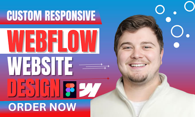 Gig Preview - Design and build webflow websites, landing pages, and convert figma to webflow