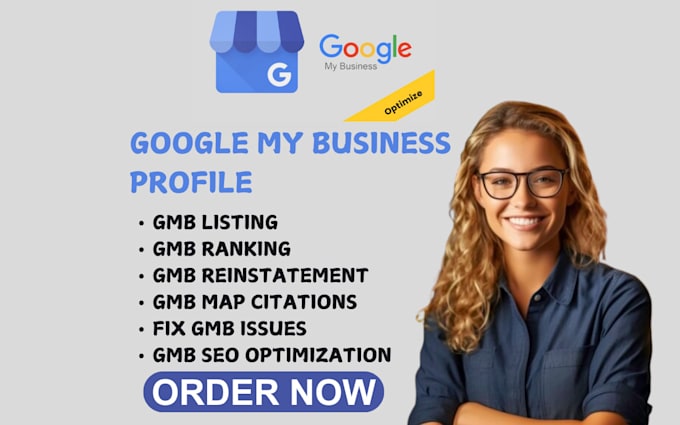 Gig Preview - Create verified, optimize google my business listing reinstate fix suspended gmb