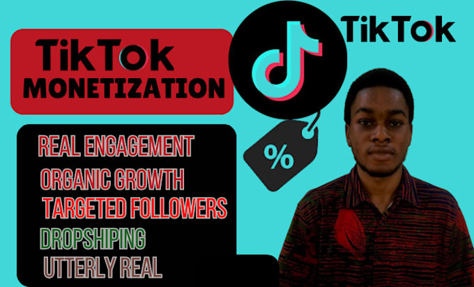 Gig Preview - Do tiktok monetization, tiktok promotion to organic growth