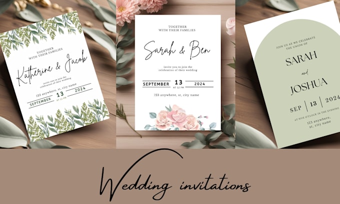 Bestseller - design personalised wedding invitations, save the date, bridal shower cards