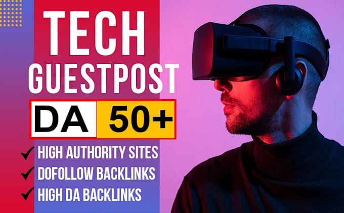 Gig Preview - High authority tech guest post and niche edit backlink