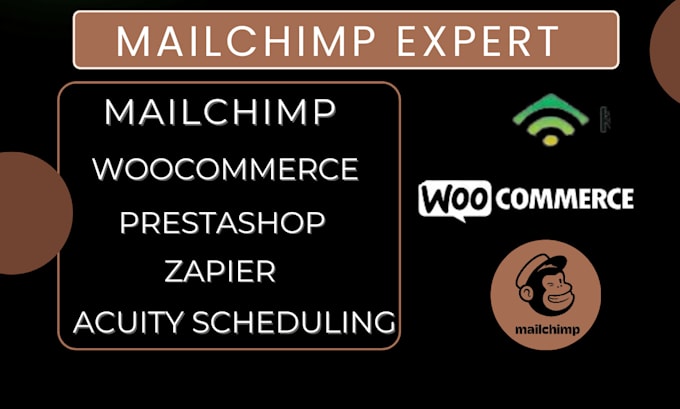 Gig Preview - Do mailchimp woocommerce email marketing prestashop mailchimp email automation