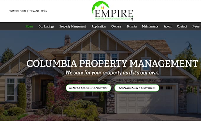 Gig Preview - Build property management website, vacation rental website, airbnb