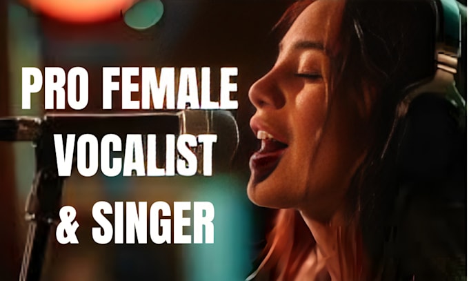 Gig Preview - Be your pro female vocalist singer songwriter of any genre and music producer