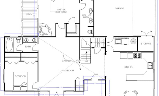 Gig Preview - Draw architectural plan, 2d floor plan, mep drawing, 3d floor plan