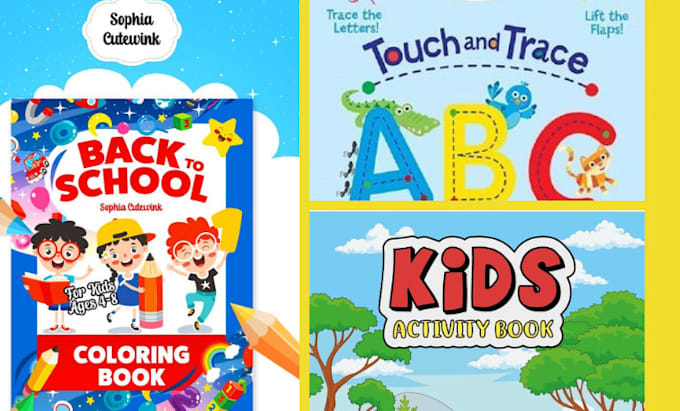 Bestseller - design custom kids activity book, puzzle book, workbook for kids for amazon KDP