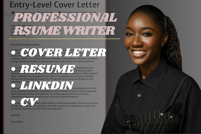 Gig Preview - Deliver a professional resume cover letter  linkedin CV