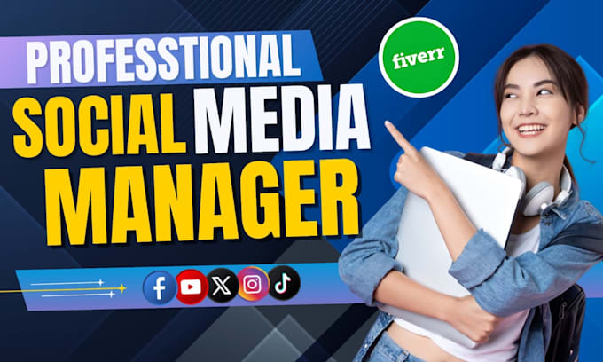 Gig Preview - Do your social media  marketing manager and content creator