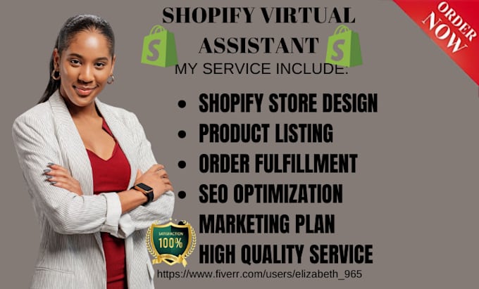 Gig Preview - Shopify virtual assistant, store manager for shopify sales marketing cro,USA UK