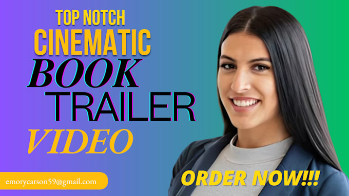 Gig Preview - Create cinematic video trailer for amazon book promotion