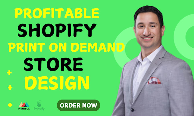 Gig Preview - Design shopify print on demand store with printify, printful and etsy SEO