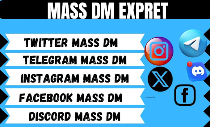 Gig Preview - Do mass dm, telegram, instagram, discord mass dm, twitter mass dm, bulk sms