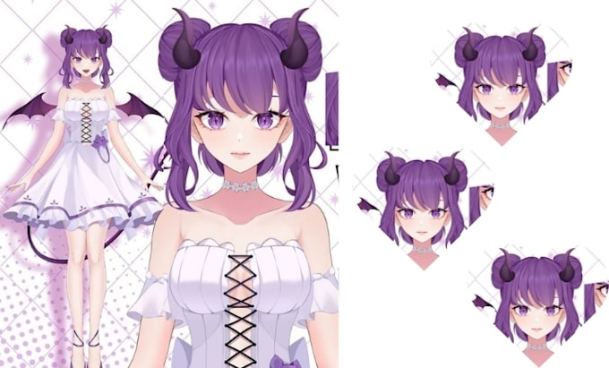 Gig Preview - Do 2d vtuber model live2d model vtuber character live2d avatar for vtuber studio