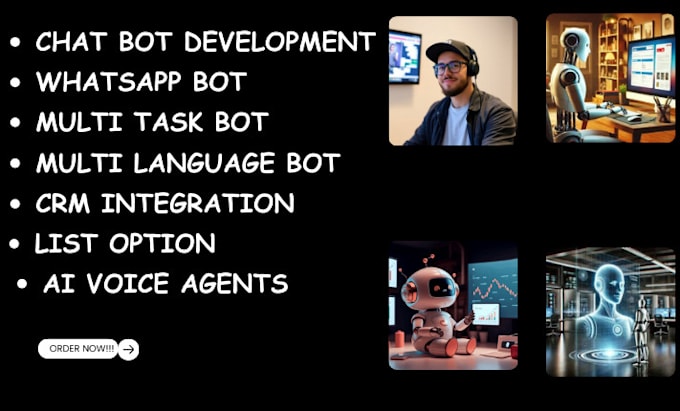 Gig Preview - Develop whatsapp bot to improve your business, with manychat, twilio and python