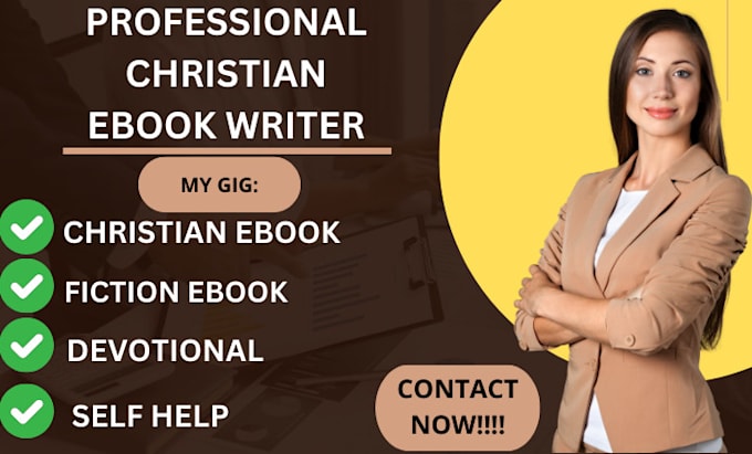 Gig Preview - Ghostwrite non fiction christian ebook self care devotional