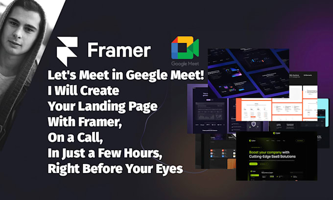 Gig Preview - Create your framer landing page in a few hours