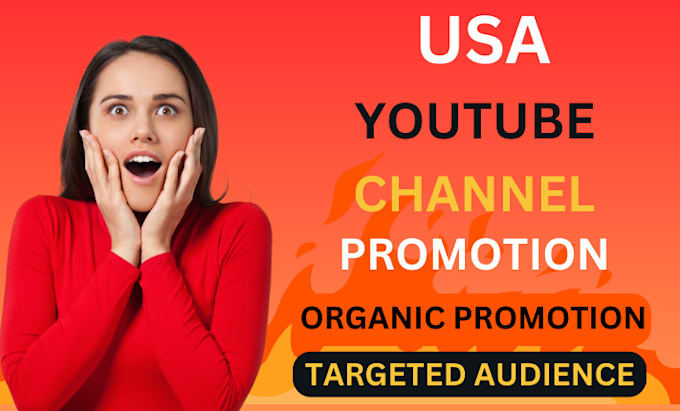 Gig Preview - Usa youtube promotion USA channel video promotion and marketing to USA audience