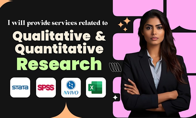 Gig Preview - Provide services related to qualitative and quantitative research