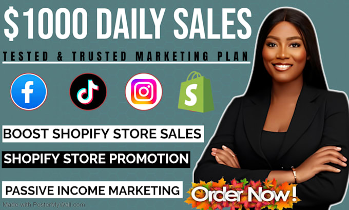 Bestseller - do complete shopify marketing to boost shopify sales, shopify traffic, promotion