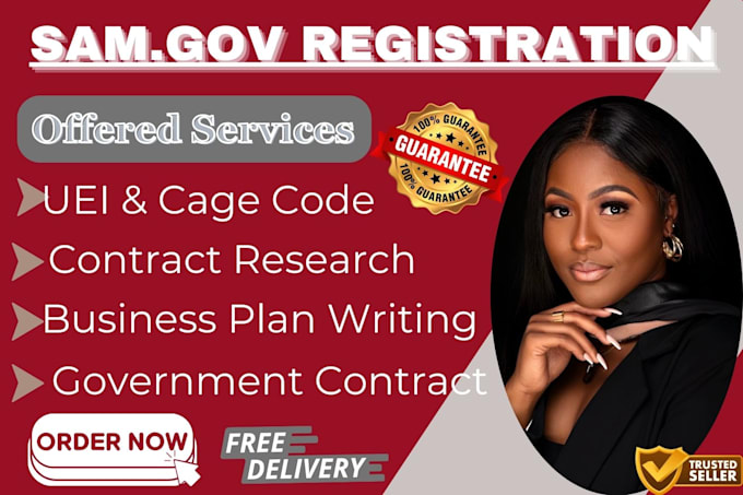 Gig Preview - Register you on sam gov, get uei, cage code, naics code, government contract