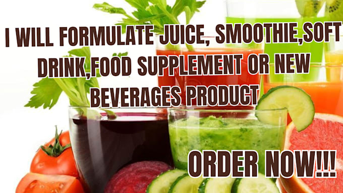 Bestseller - formulate juice, smoothie, soft drink, food supplement or new beverages products