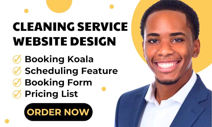 Gig Preview - Design cleaning service website design booking koala website design bookingkoala