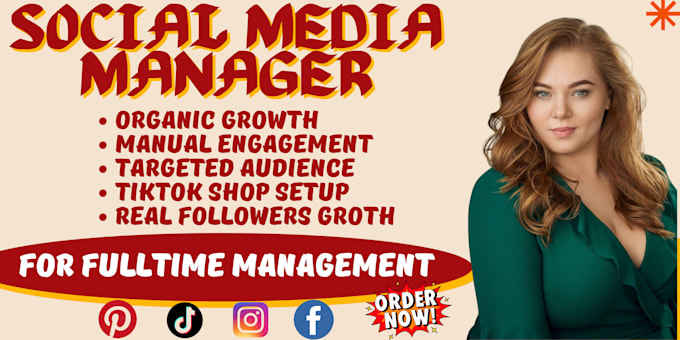 Gig Preview - Manage instagram and tiktok marketing to promote grow and engage followers