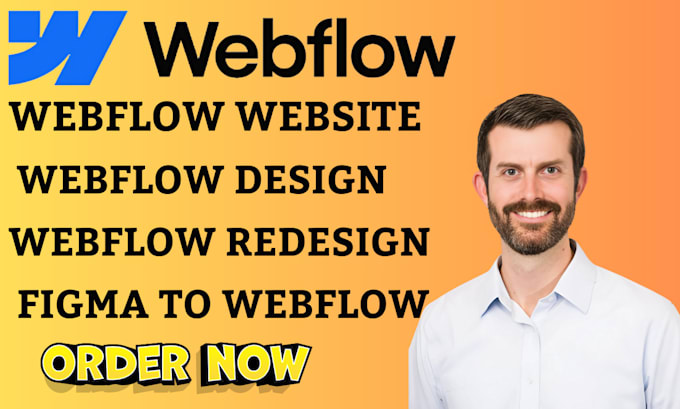 Gig Preview - Build, design or redesign webflow website , figma to webflow and webflow expert