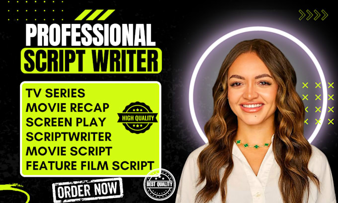 Gig Preview - Movie script writing scriptwriter screen writing TV series screenplay