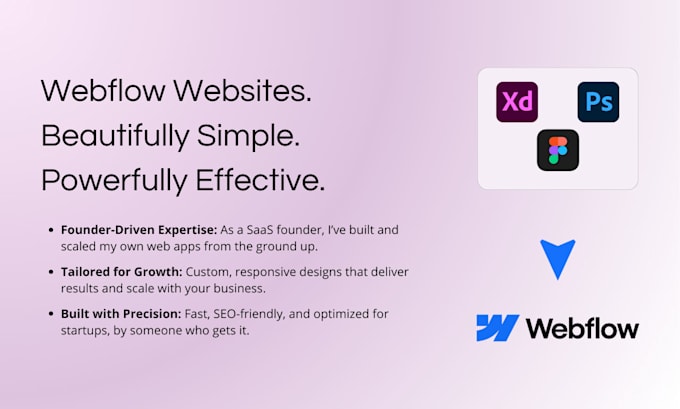 Gig Preview - Develop or update SEO friendly, responsive webflow websites, webflow developer